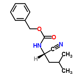 N-苄氧羰基-L-亮氨腈结构式