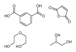 benzene-1,3-dicarboxylic acid,furan-2,5-dione,2-(2-hydroxyethoxy)ethanol,propane-1,2-diol Structure