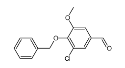 4-(BENZYLOXY)-3-CHLORO-5-METHOXYBENZALDEHYDE Structure