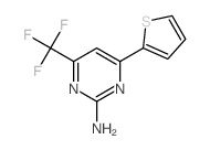 2-Pyrimidinamine,4-(2-thienyl)-6-(trifluoromethyl)- Structure