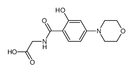 N-carboxymethyl-2-hydroxy-4-morpholin-4-yl-phenyl-carboxamide Structure