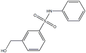 3-hydroxymethyl-N-phenyl-benzenesulfonamide结构式