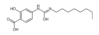 2-hydroxy-4-(octylcarbamoylamino)benzoic acid Structure
