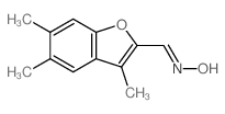 N-[(3,5,6-trimethylbenzofuran-2-yl)methylidene]hydroxylamine Structure