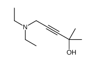 5-(diethylamino)-2-methylpent-3-yn-2-ol结构式