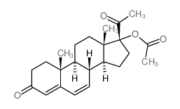 [(8R,9S,10R,13S,14S,17R)-17-acetyl-10,13-dimethyl-3-oxo-2,8,9,11,12,14,15,16-octahydro-1H-cyclopenta[a]phenanthren-17-yl] acetate结构式