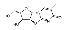 2,2’-脱水-L-胸腺嘧啶脱氧核苷结构式
