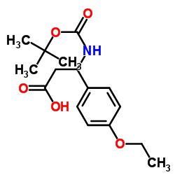 3-tert-Butoxycarbonylamino-3-(4-ethoxy-phenyl)-propionic acid Structure