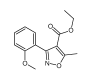 Ethyl 3-(2-methoxyphenyl)-5-methyl-1,2-oxazole-4-carboxylate Structure