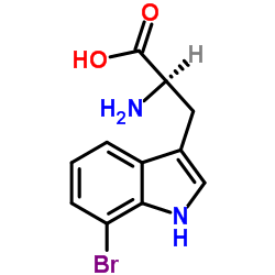 7-溴-D-色氨酸结构式