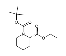 N-Boc-L-pipecolic acid ethyl ester结构式