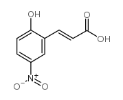 2-羟基-5-硝基肉桂酸结构式