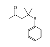 4-methyl-4-phenylsulfanylpentan-2-one Structure