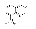 3-溴-8-硝基喹啉结构式