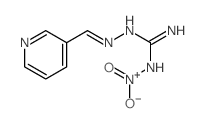 hydroxy-oxo-[[N-(pyridin-3-ylmethylideneamino)carbamimidoyl]amino]azanium结构式