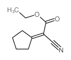 ethyl 2-cyano-2-cyclopentylidene-acetate结构式