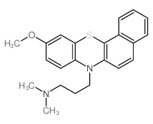 3-(10-methoxybenzo[c]phenothiazin-7-yl)-N,N-dimethylpropan-1-amine Structure