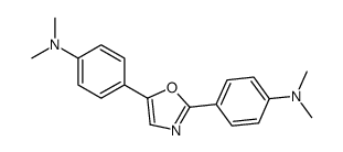 4-[2-[4-(dimethylamino)phenyl]-1,3-oxazol-5-yl]-N,N-dimethylaniline Structure