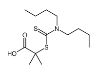 2-(dibutylcarbamothioylsulfanyl)-2-methylpropanoic acid Structure