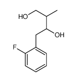 4-(2-fluorophenyl)-2-methylbutane-1,3-diol结构式