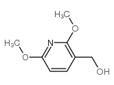 (2,6-dimethoxypyridin-3-yl)methanol structure