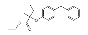 ethyl 2-(4-benzylphenoxy)-2-methylbutanoate Structure