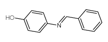 4-苯亚甲基氨基苯酚结构式