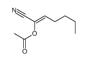 1-cyanohex-1-enyl acetate Structure