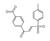 3-(4-methylphenyl)sulfonyl-1-(4-nitrophenyl)prop-2-en-1-one结构式