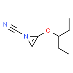 1H-Azirine-1-carbonitrile,2-(1-ethylpropoxy)-(9CI)结构式