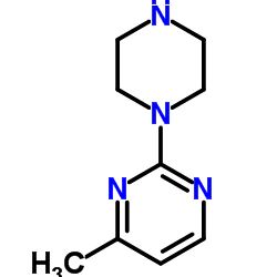 4-甲基-2-(1-哌嗪基)嘧啶结构式