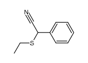 2-(ethylthio)-2-phenylacetonitrile结构式