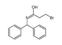 N-benzhydryl-3-bromopropanamide Structure
