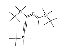 (2,3-Hexadien-5-yne-2,4,6-triyl)tris[dimethyl(1,1-dimethylethyl)silane] Structure