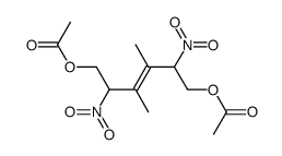 2,5-dinitro-3,4-dimethyl-1,6-diacetoxy-3-hexene Structure
