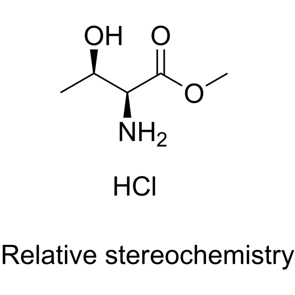 DL-苏氨酸甲酯盐酸盐结构式