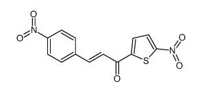 3-(4-nitrophenyl)-1-(5-nitrothiophen-2-yl)prop-2-en-1-one结构式