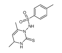 4,6-dimethyl-1-toluene-4-sulfonylamino-3,4-dihydro-1H-pyrimidine-2-thione Structure