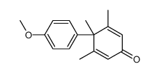 4-(4-methoxyphenyl)-3,4,5-trimethylcyclohexa-2,5-dien-1-one结构式
