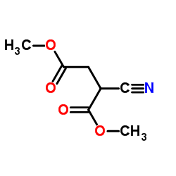 2-Cyanosuccinic acid dimethyl ester Structure