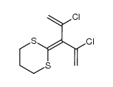 2,4-dichloro-3-(1,3-propylenedithio-methylene)-penta-1,4-diene结构式