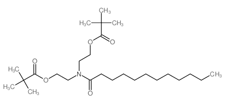 Propanoic acid,2,2-dimethyl-, [(1-oxododecyl)imino]di-2,1-ethanediyl ester (9CI)结构式