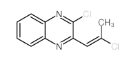 2-chloro-3-(2-chloroprop-1-enyl)quinoxaline结构式