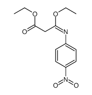 ethyl 3-ethoxy-3-[(4-nitrophenyl)imino]propionate结构式