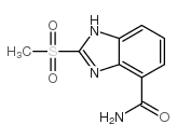 2-(甲基磺酰基)-1H-苯并咪唑-4-羧酰胺结构式