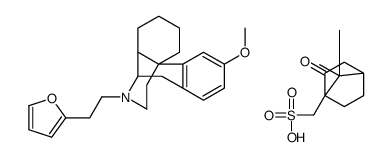 Morphinan,17-(2-(2-furyl)ethyl)-3-methoxy-,camphorsulfonate,(+)结构式