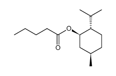 [1R-(1alpha,2beta,5alpha)]-5-methyl-2-(1-methylethyl)cyclohexyl valerate结构式