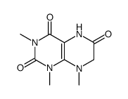2,4,6(3H)-Pteridinetrione,1,5,7,8-tetrahydro-1,3,8-trimethyl- Structure