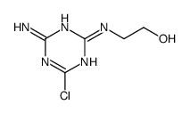 2-[(4-amino-6-chloro-1,3,5-triazin-2-yl)amino]ethanol Structure
