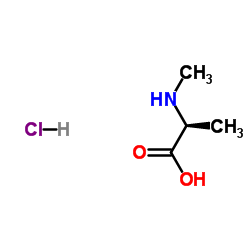N-α-Methyl-L-alanine hydrochloride Structure